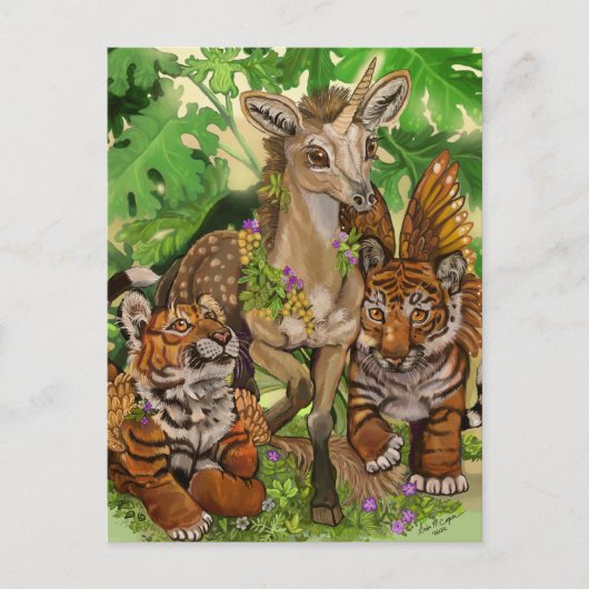 Unschuldsvermutung für das neue Einhorn Postkarte (Vorderseite)