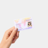 Unschulische Studentin - Weltkarte Ausweis (Handheld)