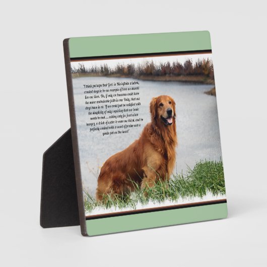 Unschüttelbarer Glaube Inspiration Fotoplatte (Vorderseite)