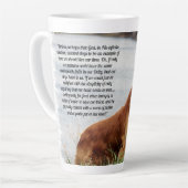 Unschüttelbarer Glaube Inspiration Milchtasse (Linke Ecke)