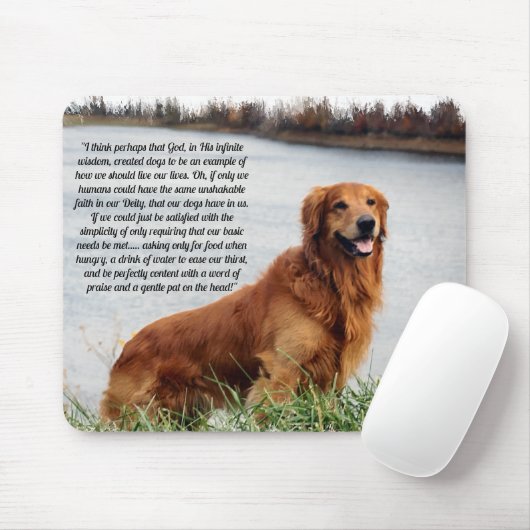 Unschüttelbarer Glaube Inspiration Mousepad (Mit Mouse)