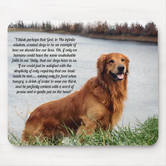 Unschüttelbarer Glaube Inspiration Mousepad (Vorne)