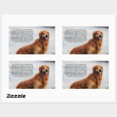 Unschüttelbarer Glaube Inspiration Rechteckiger Aufkleber (Blatt)