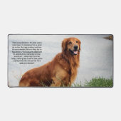 Unschüttelbarer Glaube Inspiration Schreibtischunterlage (Vorderseite)