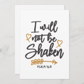 Unschüttelbarer Glaube - Psalm 16:8 Christliches D Dankeskarte (Vorne/Hinten)