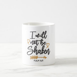 Unschüttelbarer Glaube - Psalm 16:8 Christliches D Kaffeetasse