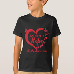 Unschüttelbares Herz eines Kriegers Schlaganfall M T-Shirt