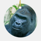 Unschwindelerregende Stärke Silverback Gorilla Kit Keramik Ornament (Hinten)