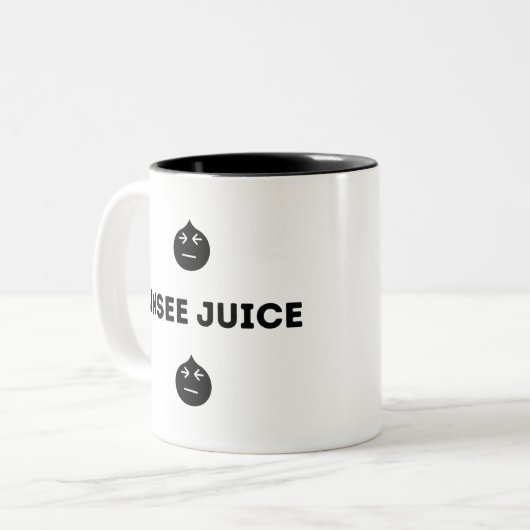 Unsee-Saft Zweifarbige Tasse (Vorderseite Links)