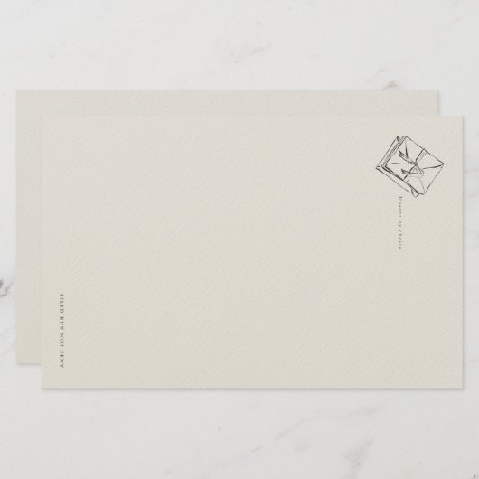 Unsent Letters- Regency Correspondence Briefpapier (Vorne/Hinten)