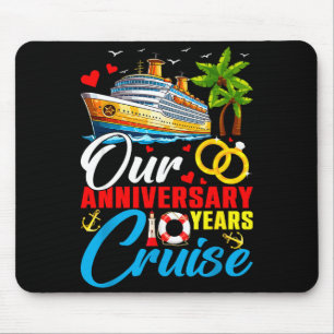 Unser 10-jähriges Jubiläum Kreuzfahrt Ehepaar Mousepad