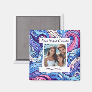 Unser 1. Foto Cruise Whimsical Waves Magnet