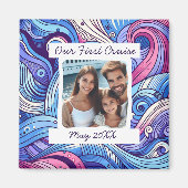 Unser 1. Foto Cruise Whimsical Waves Magnet (Vorne)