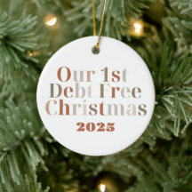 "Unser 1. schuldenfreies Weihnachten" anpassbar 