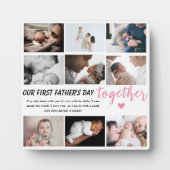 Unser 1. Vatertag gemeinsam - Gewohntes 9-Foto Fotoplatte (Vorderseite)