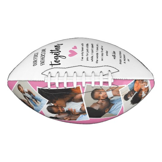 Unser 1. Vatertag zusammen! FotoCollage Football (Vorderseite)