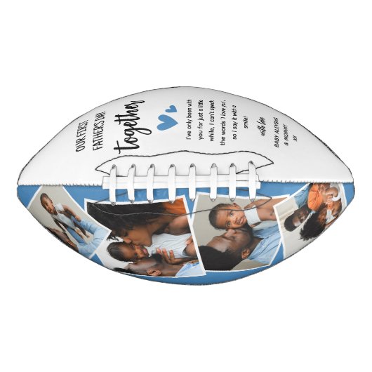 Unser 1. Vatertag zusammen! FotoCollage Football (Vorderseite)