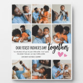 Unser 1. Vatertag zusammen! FotoCollage Fotoplatte (Vorderseite)