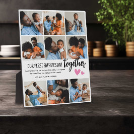 Unser 1. Vatertag zusammen! FotoCollage Fotoplatte