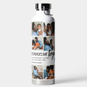 Unser 1. Vatertag zusammen! FotoCollage Trinkflasche (links)