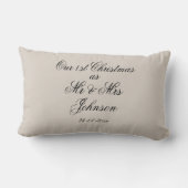 Unser 1. Weihnachten als Mr. & Mrs. Coupels Keepak Lendenkissen (Rückseite)