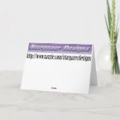 Unser 1. Weihnachten kardieren zusammen (Rückseite)