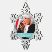 Unser 1. Weihnachten Schneeflocken Zinn-Ornament (Rechts)