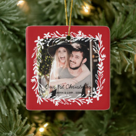 Unser 1. Weihnachtsbauernhaus Foto Keramikornament