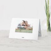 Unser 1. Weihnachtsfest als Mr. und Mrs. Wreath Fo Karte (Rückseite)