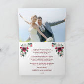 Unser 1. Weihnachtsfest als Mr. und Mrs. Wreath Fo Karte (Innenseite)