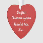 Unser 1. Weihnachtsgeschenk Ornament (Vorderseite)