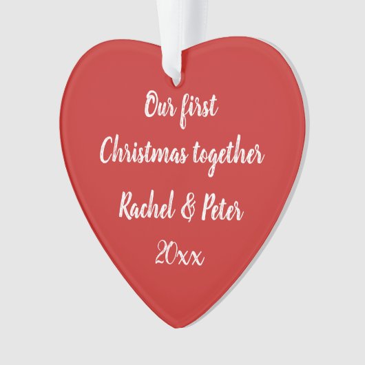 Unser 1. Weihnachtsgeschenk Ornament (Vorderseite)