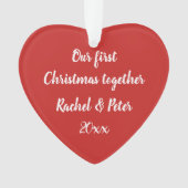 Unser 1. Weihnachtsgeschenk Ornament (Vorderseite)