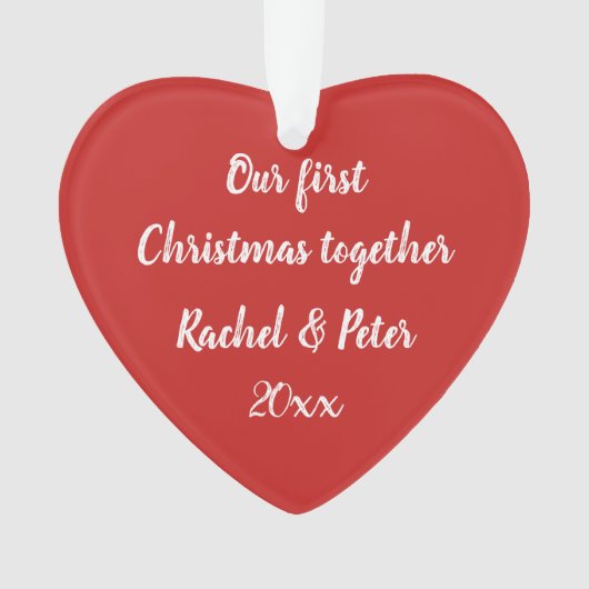 Unser 1. Weihnachtsgeschenk Ornament (Vorderseite)