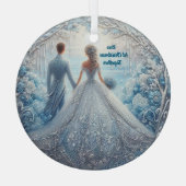 Unser 1. Weihnachtsgeschmack Ornament Aus Glas (Rückseite)