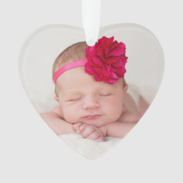 Unser 1. Weihnachtsgroßeltern-Foto Red Ornament