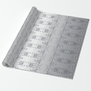 "Unser 25. Hochzeitsjubiläum" Handgeschriebenes S Geschenkpapier