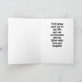 **UNSER 2. JAHRESTAG* MIT LIEBE/SPASS AUSGEFÜLLT KARTE (Innenseite)