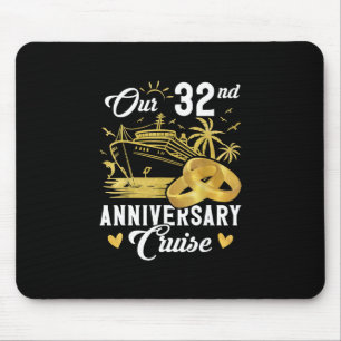 Unser 32. Jubiläums Golden Cruise Urlaub Paar Mousepad