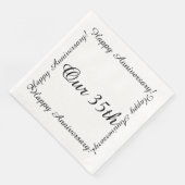 Unser 35. Happy-Jubiläum Serviette (Ecke)