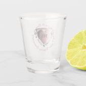 "Unser 7. Copper-Jubiläum"3D-HerzEmblem Shot G Schnapsglas (Rückseite)