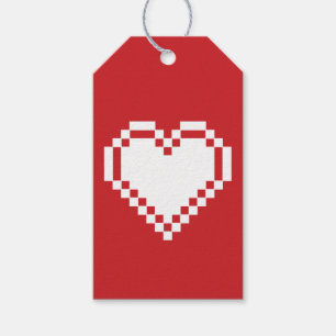 Unser 8-Bit-Hearts in Cherry-Geschenkmarke Geschenkanhänger