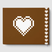 Unser 8-Bit-Hearts in Chocolate Gästebuch (Rückseite)