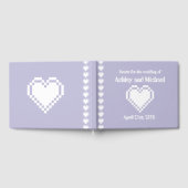 Unser 8-Bit-Hearts in Lavender Gästebuch (Voll)