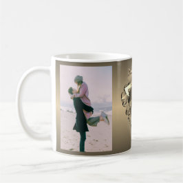 "Unser 8. Geburtstag der Bronze"+Foto+Herz  Kaffeetasse