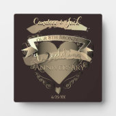 "Unser 8. Geburtstag der Bronze" Fotoplatte (Vorderseite)