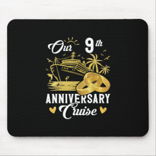 Unser 9. Jubiläums Golden Cruise Urlaub Paar Mousepad