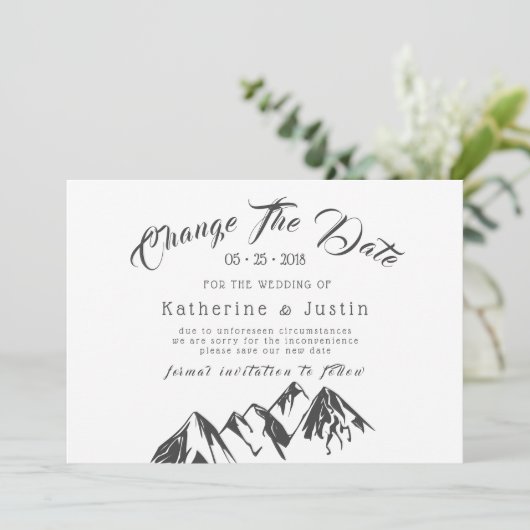 Unser Abenteuer beginnt ⎥ das Datum der Fotokarte (Stehend Vorderseite)