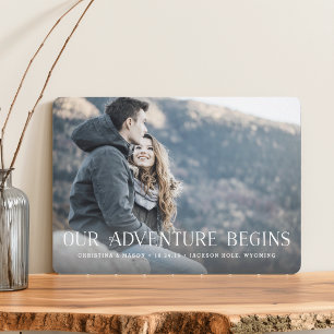 Unser Abenteuer beginnt   Foto Hochzeit Save The Date