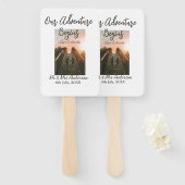 Unser Abenteuer beginnt Foto Liebe & Danke Fächer (Vorne und Hinten)